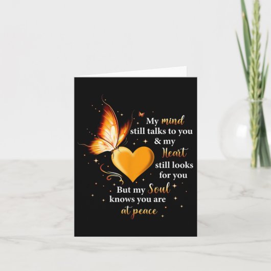 私の心はまだあなたに語りかける、ハート、ソウル バタフライ カード (正面)