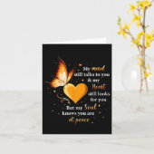 私の心はまだあなたに語りかける、心と魂の蝶 カード (黄色い花)