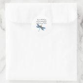 私の心はまだ私のハートトンボと話す ラウンドシール (バッグ)