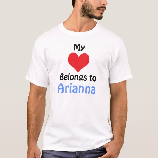 私の心はアリアナのもの Tシャツ (正面)