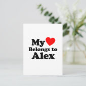 私の心はアレックスに ポストカード (スタンド正面)