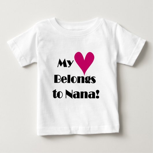 私の心はナナに ベビーTシャツ (正面)