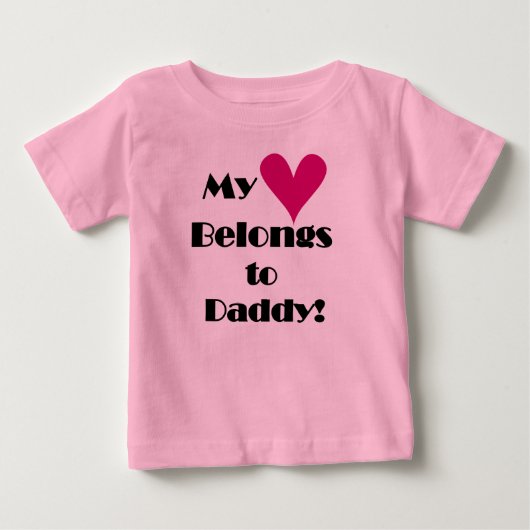 私の心はパパのもの ベビーTシャツ (正面)