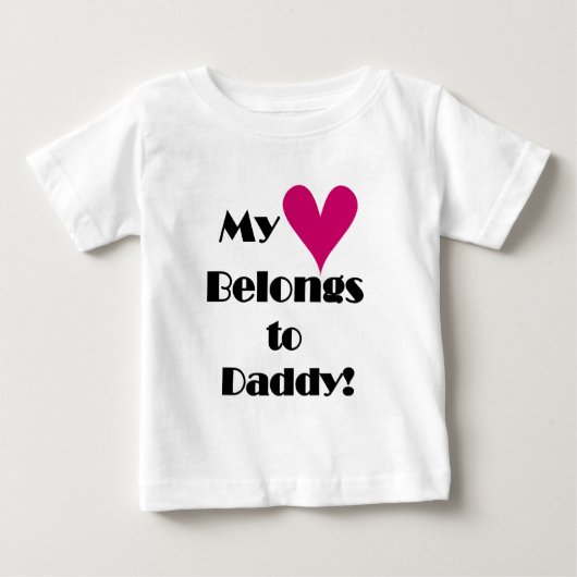 私の心はパパのもの ベビーTシャツ (正面)