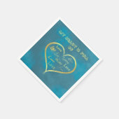 私の心は愛で満たされている,  スタンダードカクテルナプキン (角)