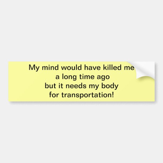 私の心は持っています バンパーステッカー (正面)