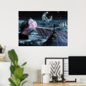 私の心は白熱［赤熱］光を放つ- （ポスター） ポスター (ホームオフィス)