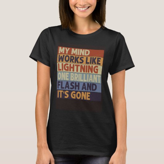 私の心は稲妻のように働く1フラッシュとG Tシャツ (正面)