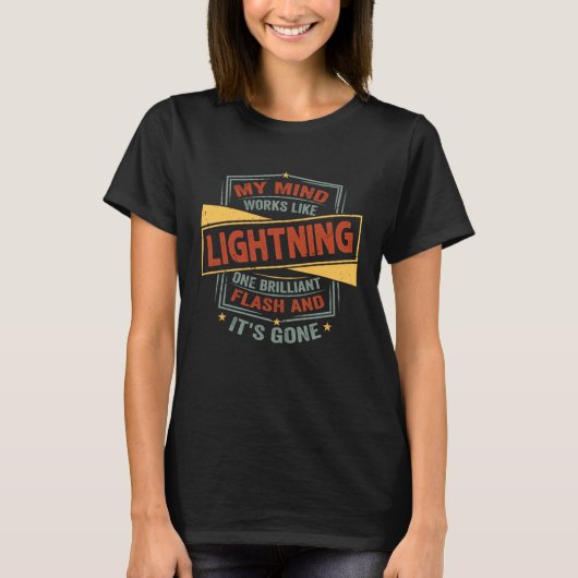 私の心は稲妻のように働く1フラッシュとG Tシャツ (正面)