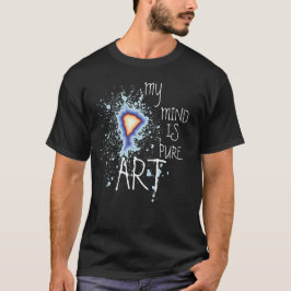 私の心は純粋なアートタイポグラフィ アート Tシャツ