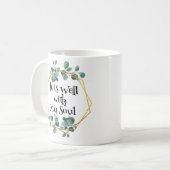 私の心は順調だ コーヒーマグカップ (正面左)