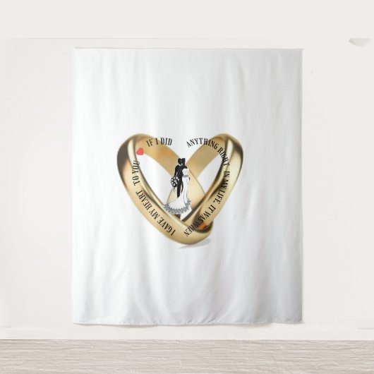 私の心をあなたに捧げた タペストリー (正面)