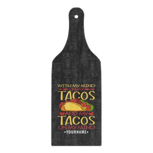 私の心をタコスとタコスに カッティングボード (正面)