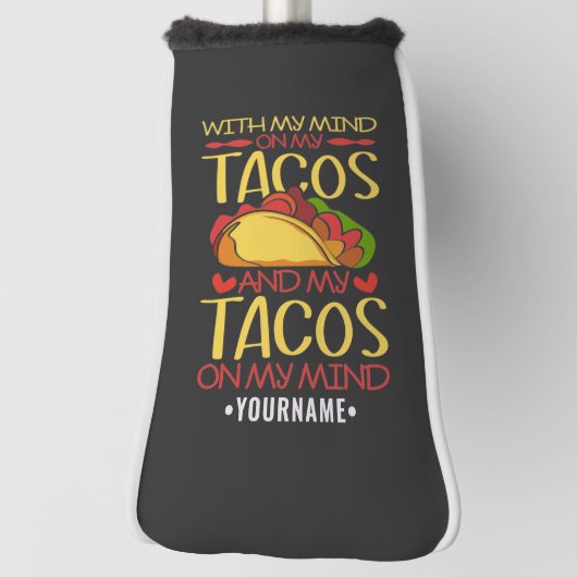 私の心をタコスとタコスに ゴルフヘッドカバー (回転90)