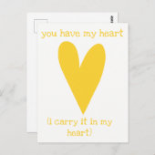 私の心を持っています | E.E.カミングスの詩 ポストカード (正面/裏面)