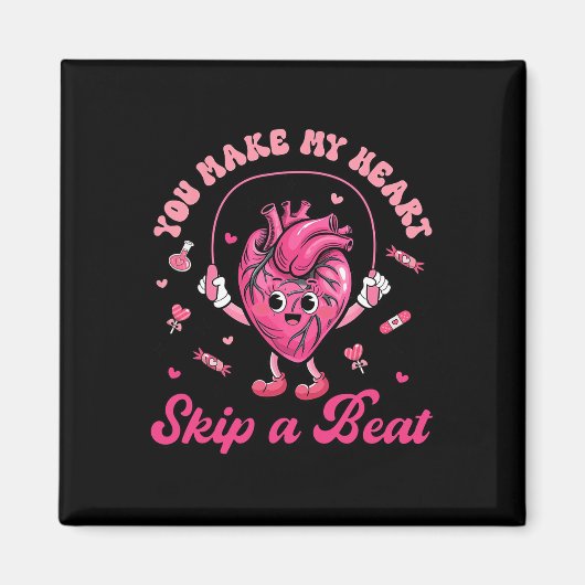 私の心を楽しくドキドキさせる循環器看護師 マグネット (正面)