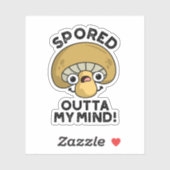 私の心を甘やかしおもしろいたキノコのパン シール (シート)