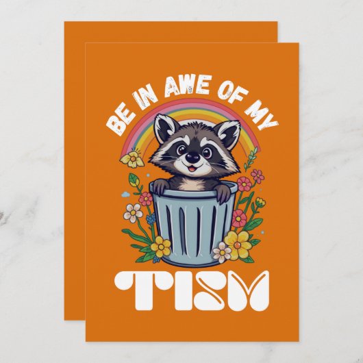 私の心を畏敬する 招待状 (正面/裏面)