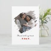 「私の心を盗んだ」バレンタインデーの写真 パーソナライズド シーズンカード (スタンド正面)
