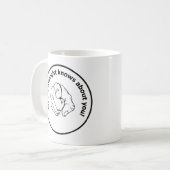 私の心理学者はあなたについて知っています! ユーモアフロイト コーヒーマグカップ (正面左)