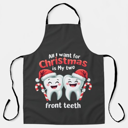 私の心臓用に欲しいのは前歯2本 エプロン (正面)
