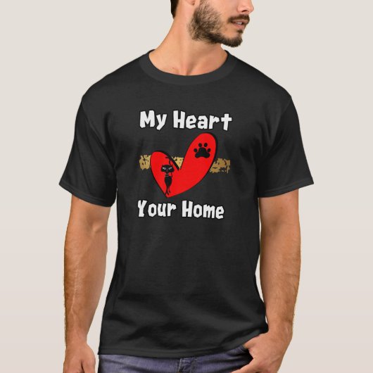 私の心、あなたの家 Tシャツ (正面)