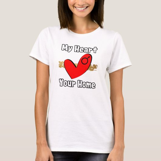 私の心、あなたの家 Tシャツ (正面)