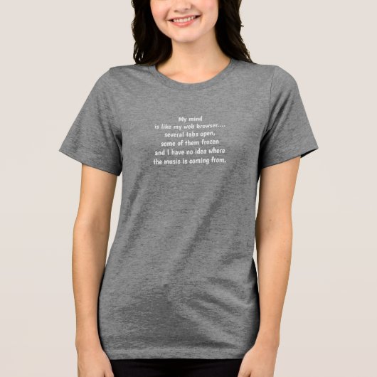 私の心 トライブレンドTシャツ (正面)
