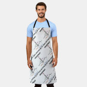 私の心ECG心電図の心拍リズム エプロン (着用した状態)