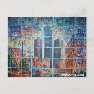 私の心Iのデトロイト-郵便はがき ポストカード