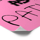 私の忍耐のポスターのサインと同じくらい薄おもしろいい ポスター (角)