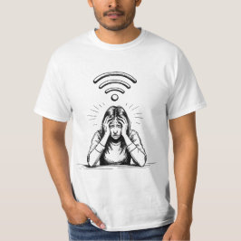 私の忍耐は私のWiFiのようなものだ…常にドロップ – おもしろい Tシャツ