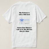 私の忍耐力の基本Tシャツ Tシャツ (デザイン裏面)