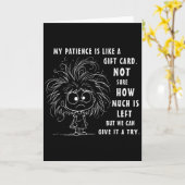 私の忍耐力は基本的にギフトカードのようでよくわからない カード (黄色い花)