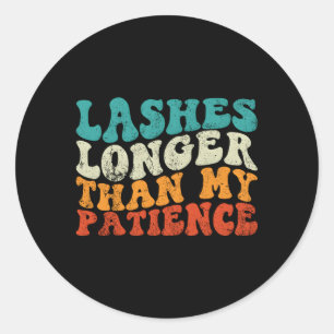 私の忍耐Lash Tech Lashよりも長く点滅 ラウンドシール