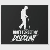 私の忘れディスカウントをしない – おもしろい高齢者 ラッピングペーパー (フラット)