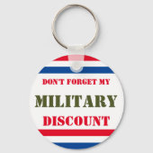 私の忘れ軍隊割引しない キーホルダー (正面)