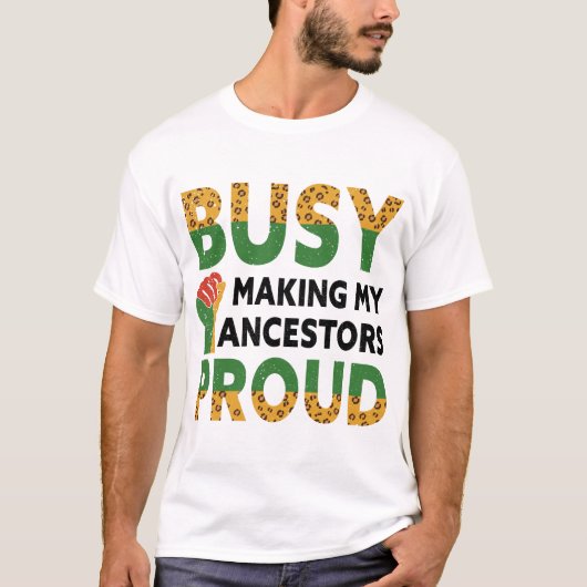 私の忙し牧師を作る誇りを持った Tシャツ (正面)