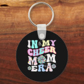 私の応援ママエラおもしろいチアリーティング母ダ キーホルダー (正面)