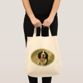 私の忠実なスパニエル犬 トートバッグ (正面(商品))