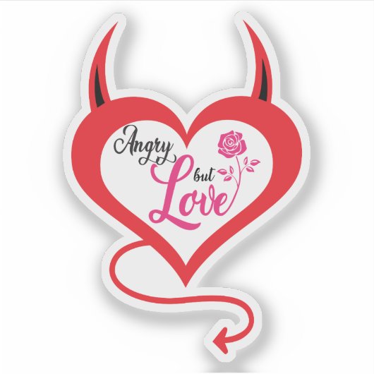 私の怒愛 シール (正面)