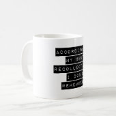 私の思い出によ最高のり コーヒーマグカップ (正面左)