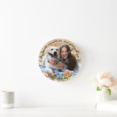 私の思お気に入りのい出の犬の写真最高の犬は今まで ラウンド壁時計 (ホーム)