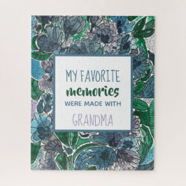 私の思お気に入りのい出はおばあちゃんの花と ジグソーパズル