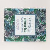 私の思お気に入りのい出はおばあちゃんの花と ジグソーパズル (横)