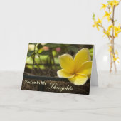 私の思考にあります カード (黄色い花)