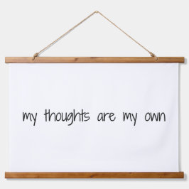 私の思考の木材は、壁のタペストリーを乗り越えた 吊り下げ型タペストリー