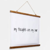 私の思考の木材は、壁のタペストリーを乗り越えた 吊り下げ型タペストリー (傾斜あり)