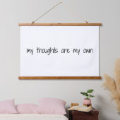 私の思考の木材は、壁のタペストリーを乗り越えた 吊り下げ型タペストリー (寝室)