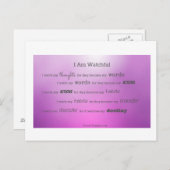 私の思考を見つめる ポストカード (正面/裏面)